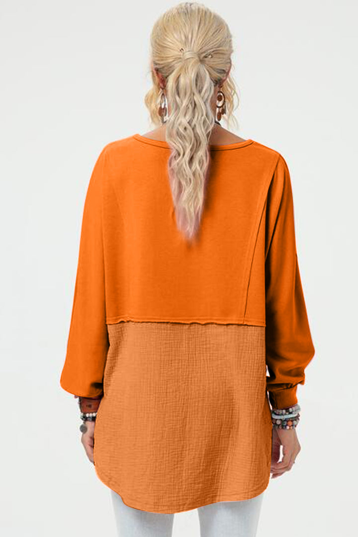 The Bouncing Doodle Long Sleeve High-Low Shirt