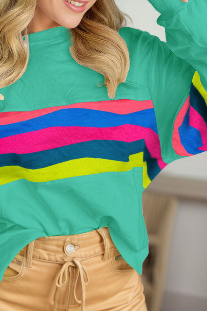 The Bouncing Doodle Striped Long Sleeve Top