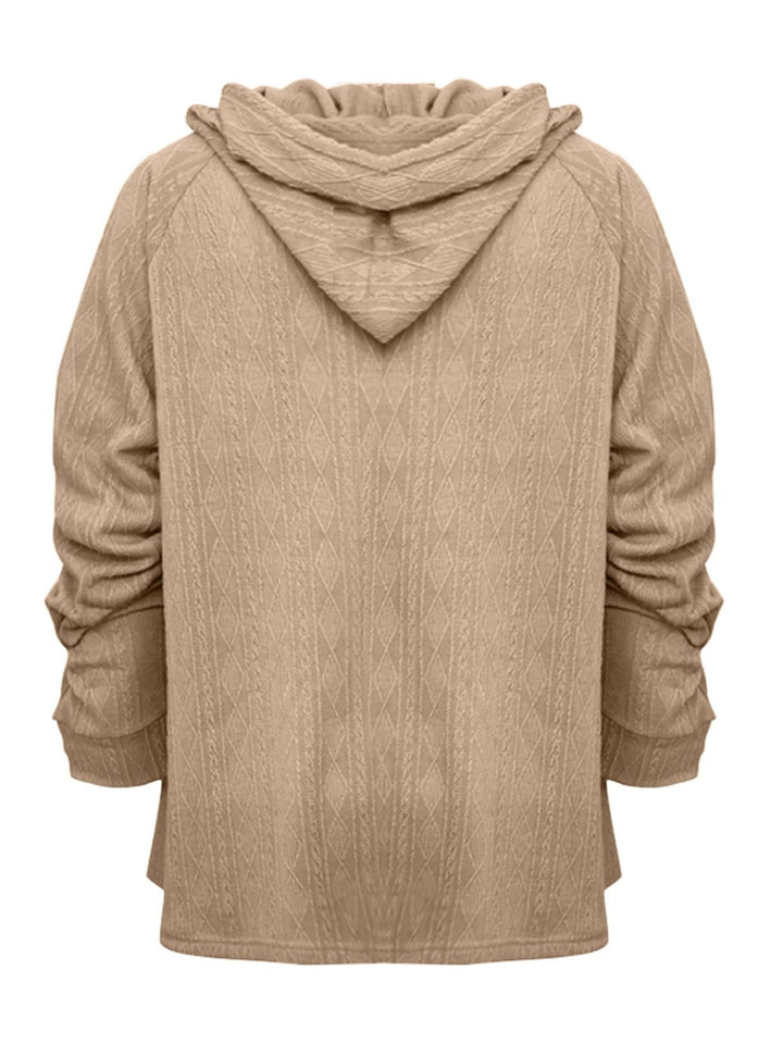 The Bouncing Doodle Drawstring Long Sleeve Hoodie
