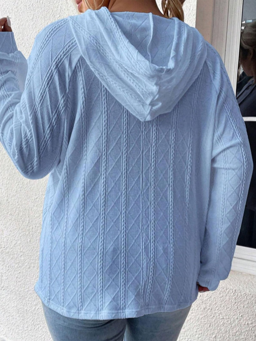 The Bouncing Doodle Drawstring Long Sleeve Hoodie