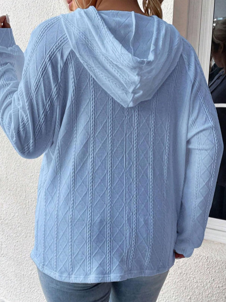 The Bouncing Doodle Drawstring Long Sleeve Hoodie