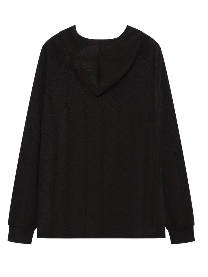 The Bouncing Doodle Drawstring Long Sleeve Hoodie