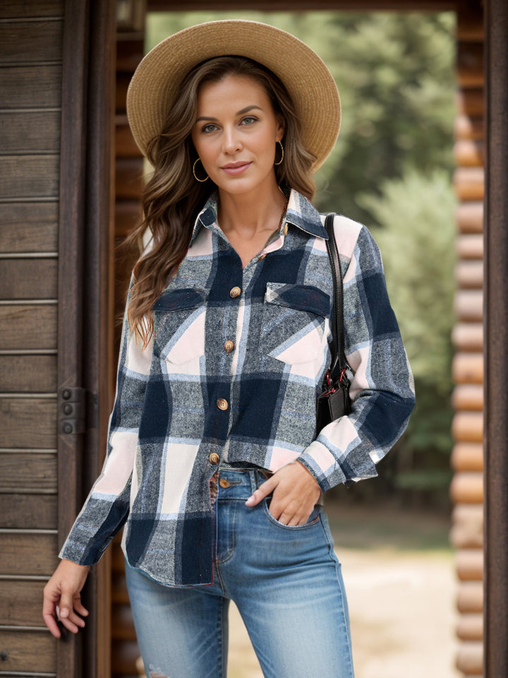 The Bouncing Doodle Plaid Flannel Shacket