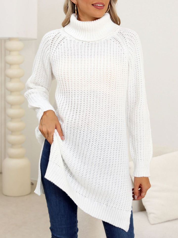 The Bouncing Doodle Turtleneck Long Sleeve Sweater