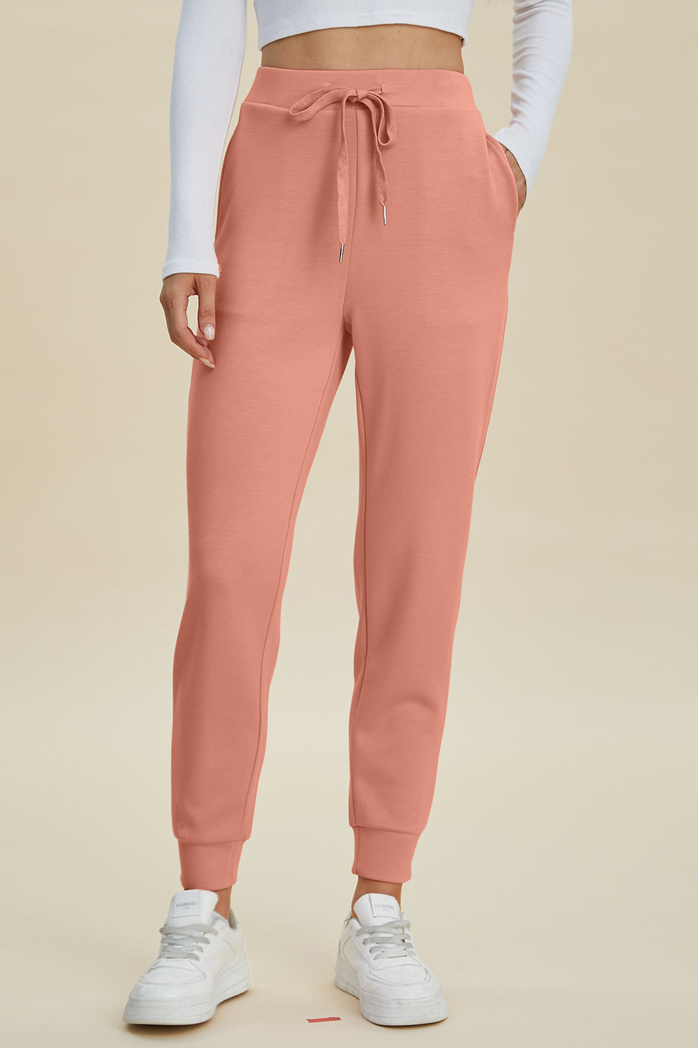 Bouncing Doodle Air Scuba Drawstring High Waist Joggers