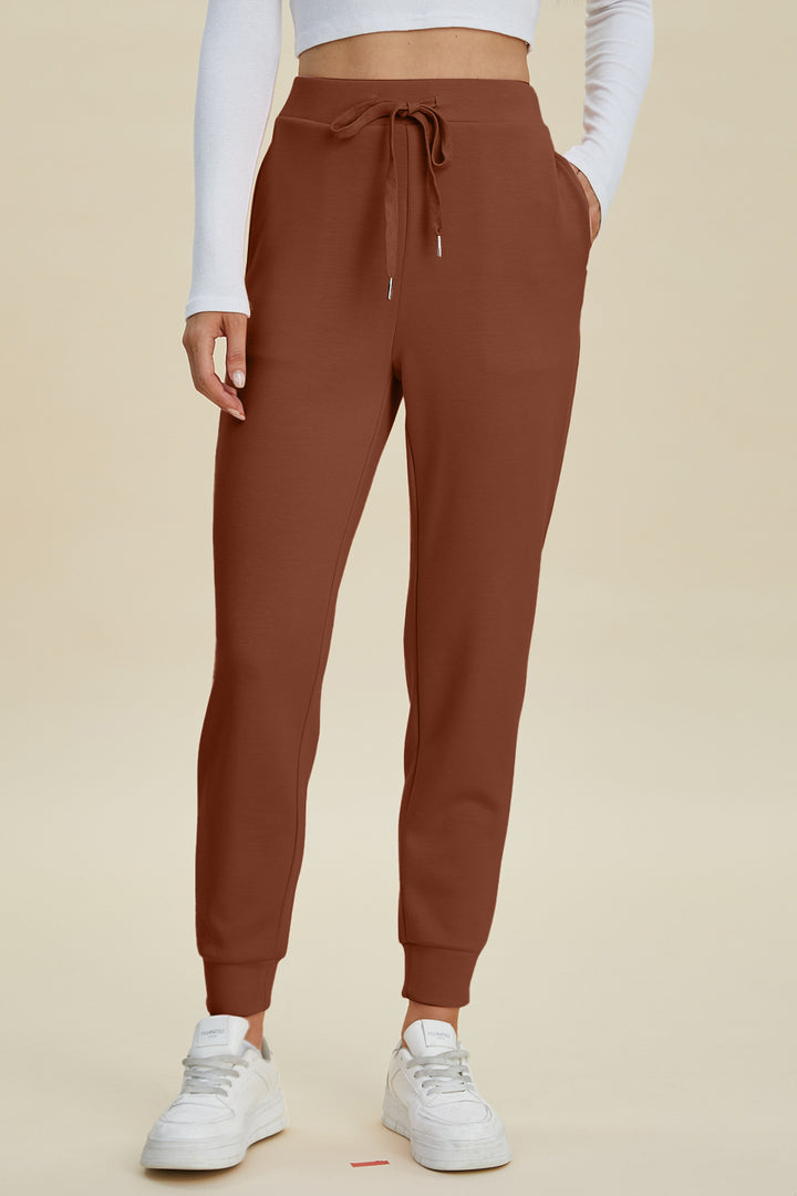 Bouncing Doodle Air Scuba Drawstring High Waist Joggers