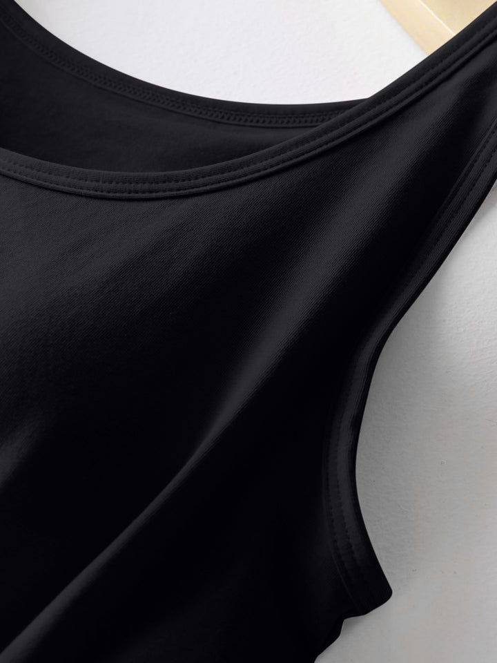 The Bouncing Doodle Round Neck Tank with Bra