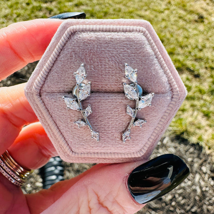 Ivy Earrings- Silver