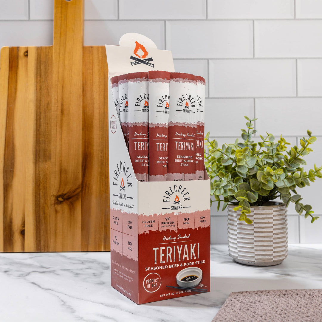 FireCreek Snacks Teriyaki Beef & Pork Meat Sticks