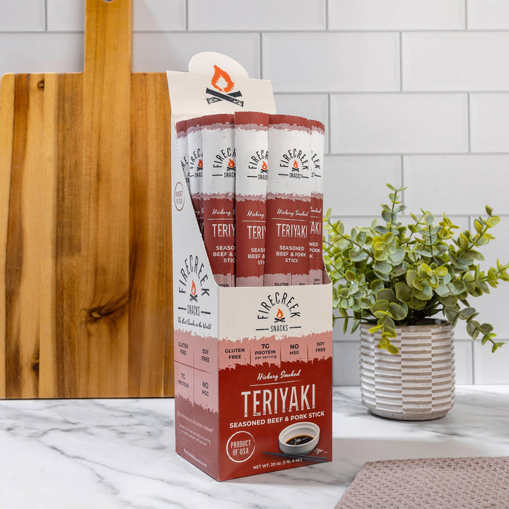 FireCreek Snacks Teriyaki Beef & Pork Meat Sticks
