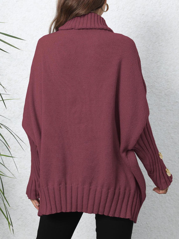 The Bouncing Doodle Turtleneck Long Sleeve Sweater