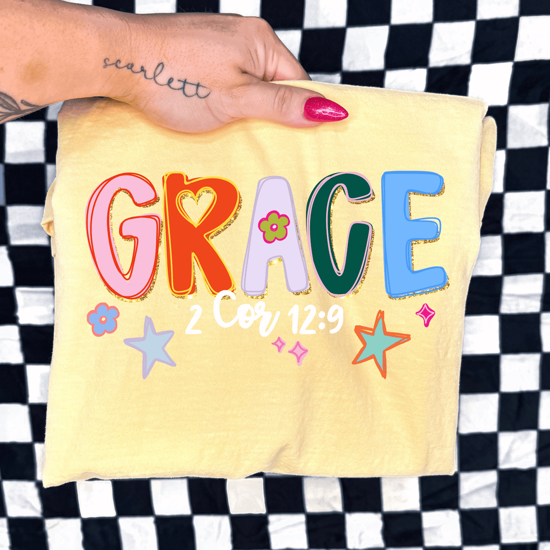 Grace - 2 Corinthians 12:9 Graphic Tee