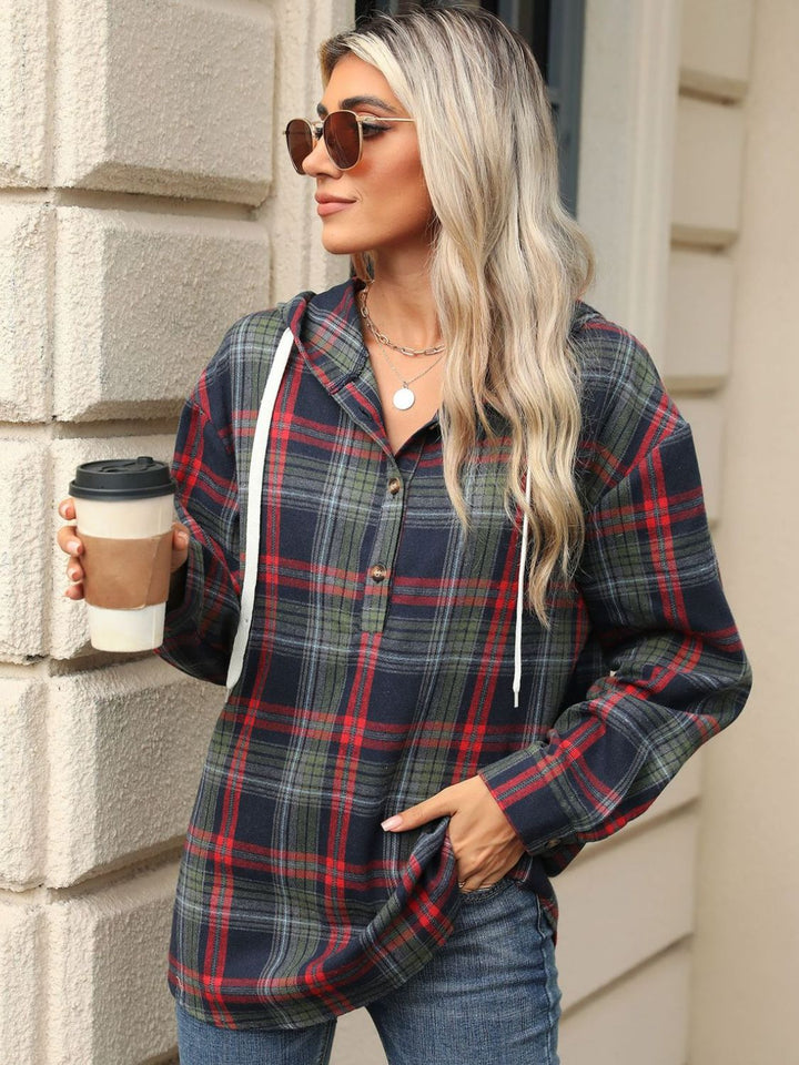 The Bouncing Doodle Plaid Hoodie
