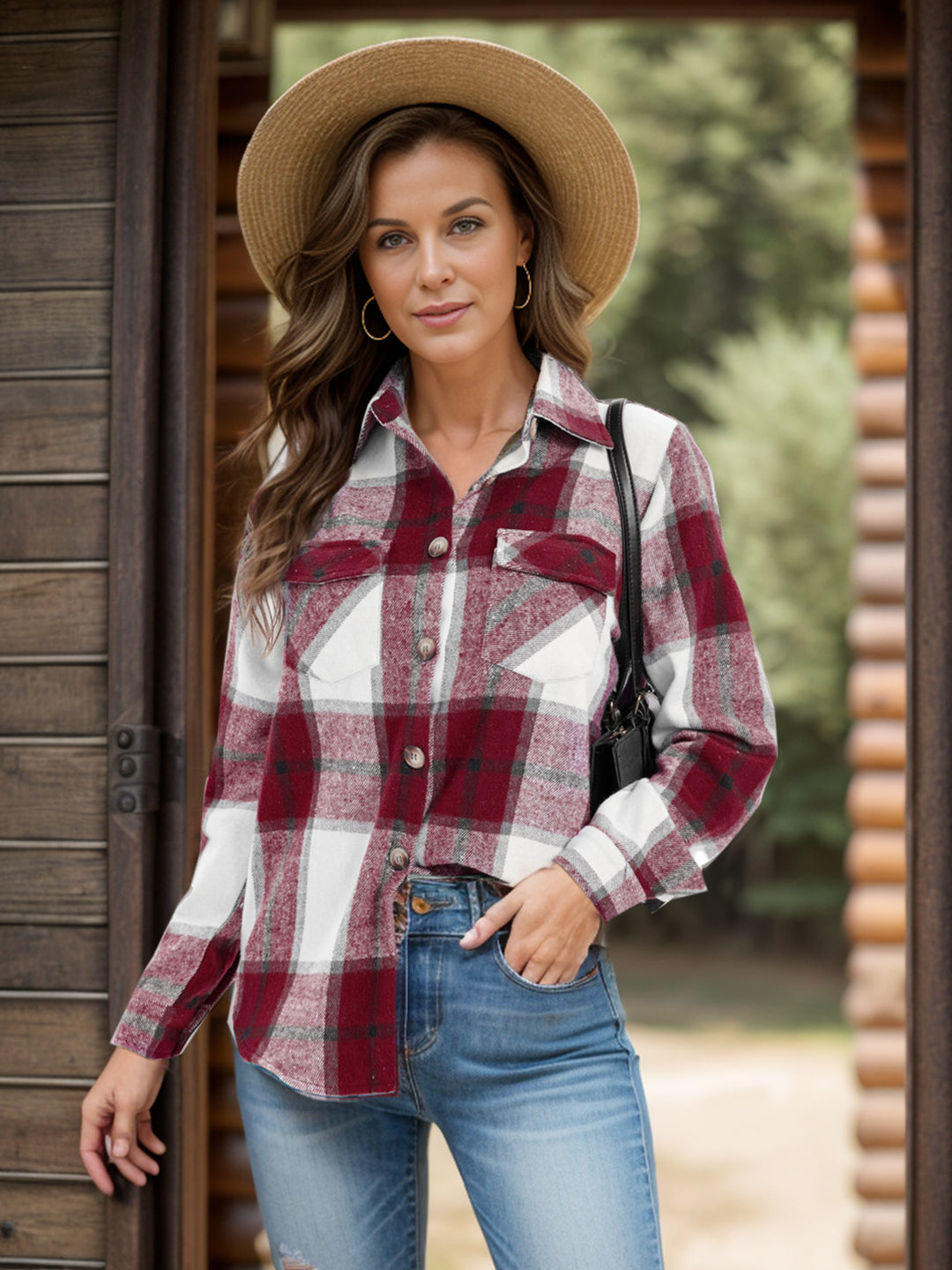 The Bouncing Doodle Plaid Flannel Shacket