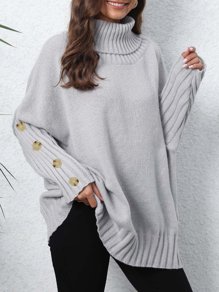 The Bouncing Doodle Turtleneck Long Sleeve Sweater