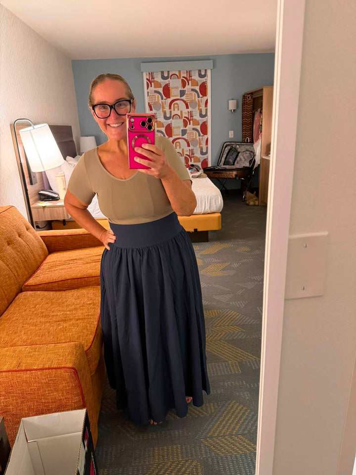 Stitch + Co - Navy Maxi Skirt