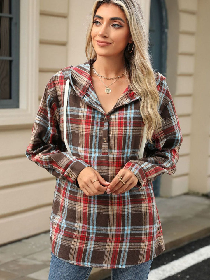 The Bouncing Doodle Plaid Hoodie
