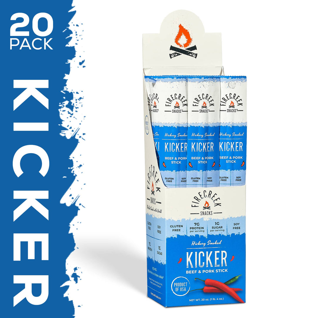 FireCreek Snacks Kicker Spicy Beef & Pork Meat Sticks