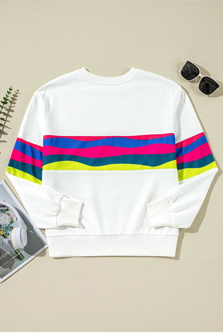 The Bouncing Doodle Striped Long Sleeve Top