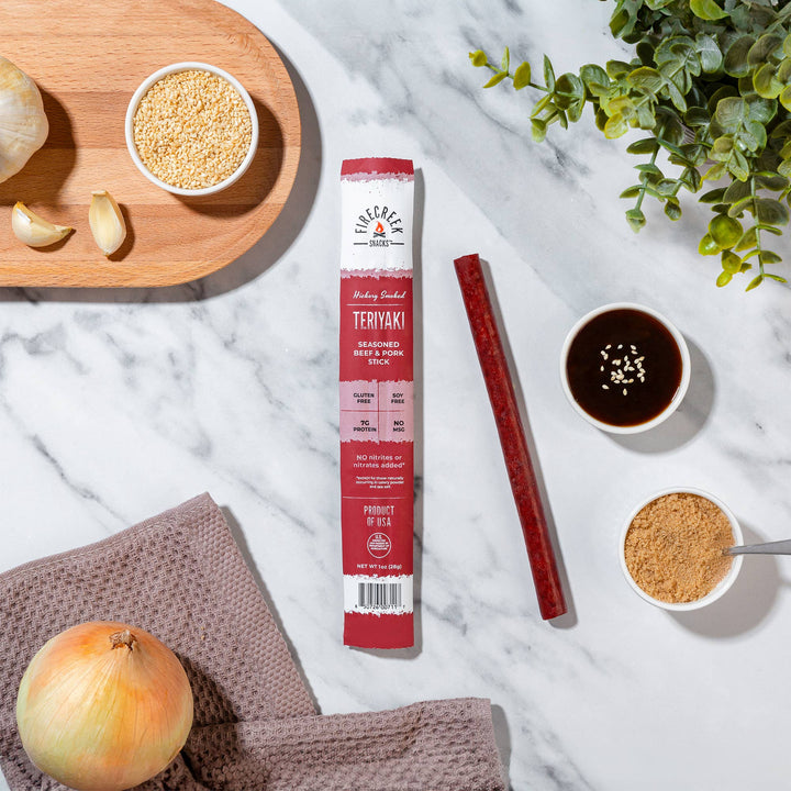 FireCreek Snacks Teriyaki Beef & Pork Meat Sticks