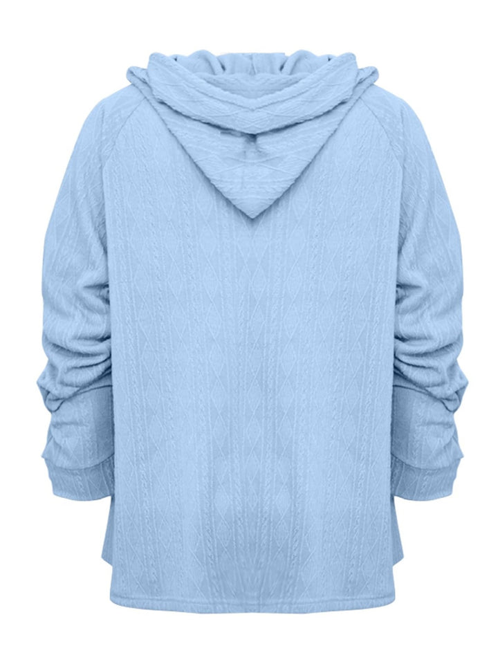 The Bouncing Doodle Drawstring Long Sleeve Hoodie