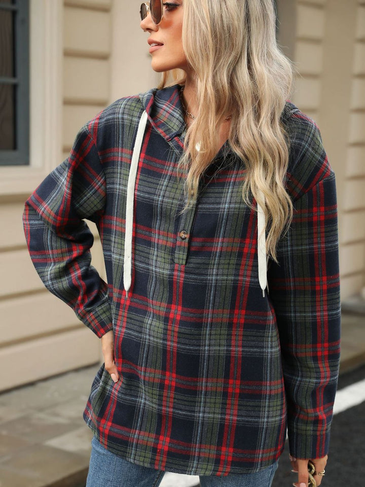 The Bouncing Doodle Plaid Hoodie