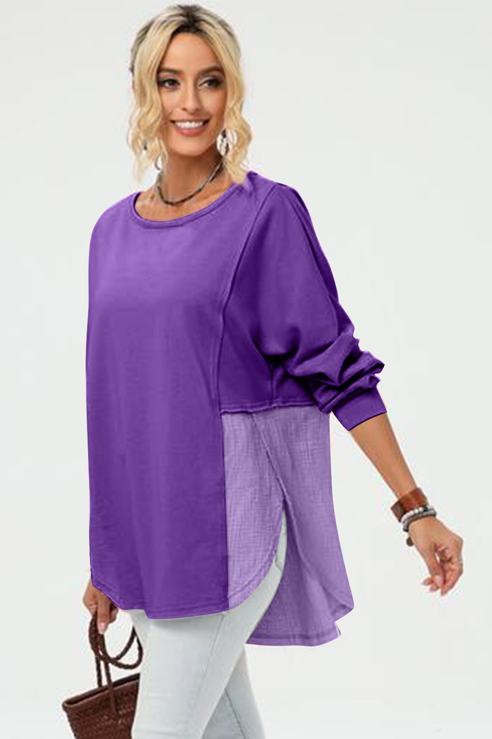 The Bouncing Doodle Long Sleeve High-Low Shirt