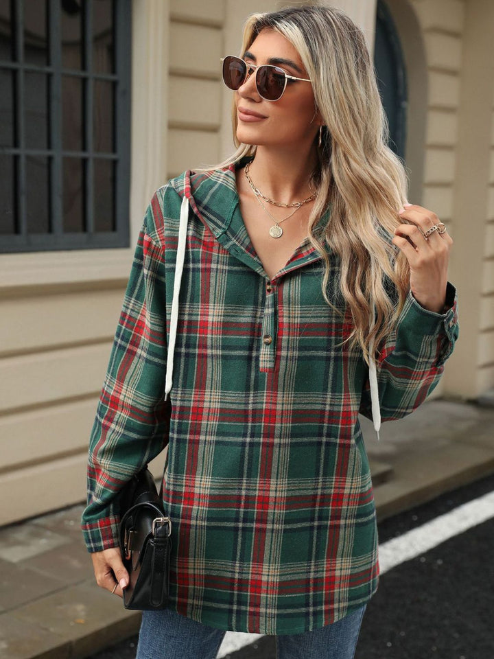 The Bouncing Doodle Plaid Hoodie