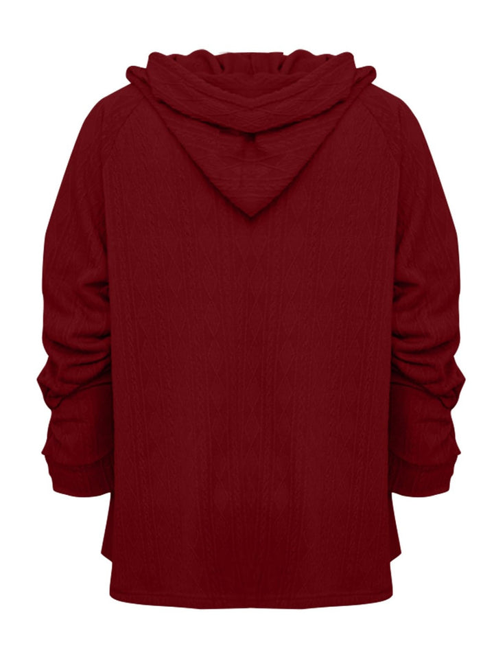 The Bouncing Doodle Drawstring Long Sleeve Hoodie