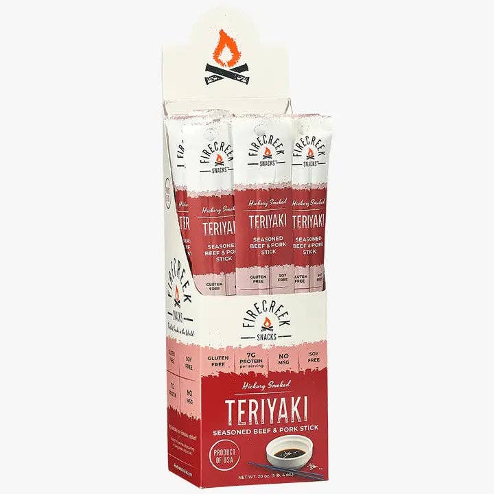FireCreek Snacks Teriyaki Beef & Pork Meat Sticks