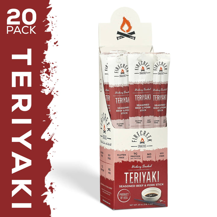 FireCreek Snacks Teriyaki Beef & Pork Meat Sticks