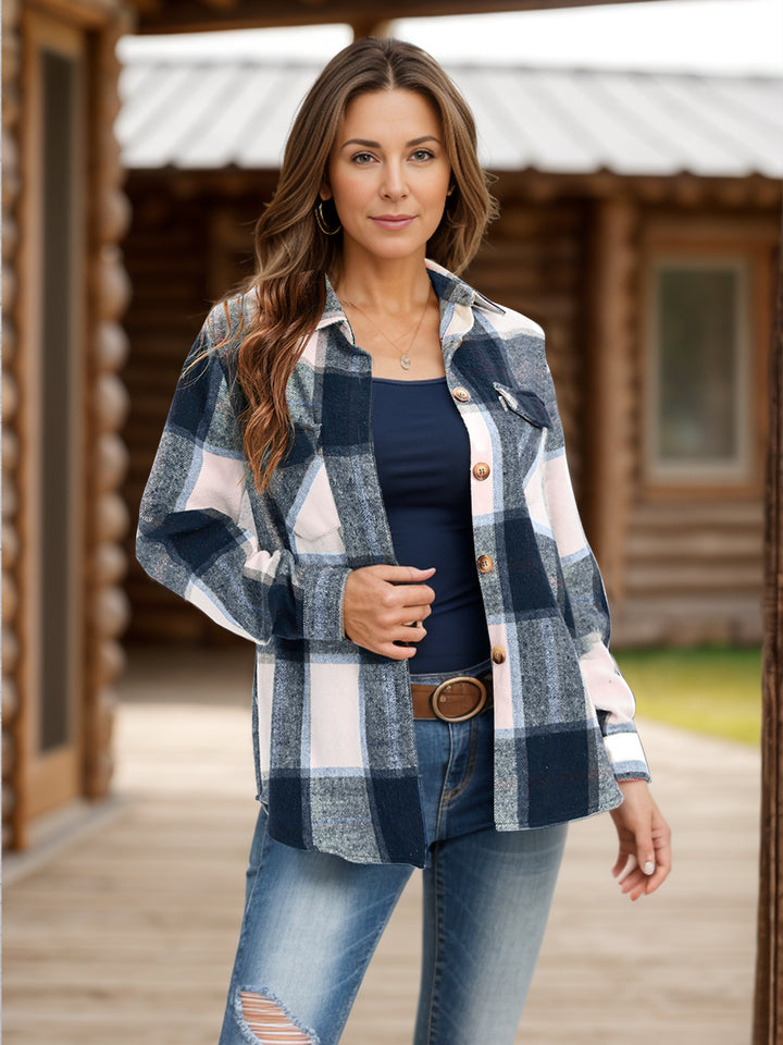 The Bouncing Doodle Plaid Flannel Shacket