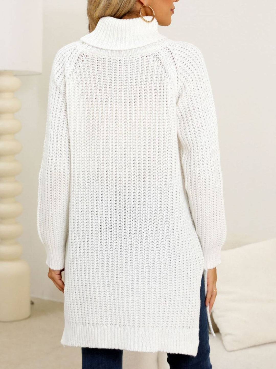 The Bouncing Doodle Turtleneck Long Sleeve Sweater