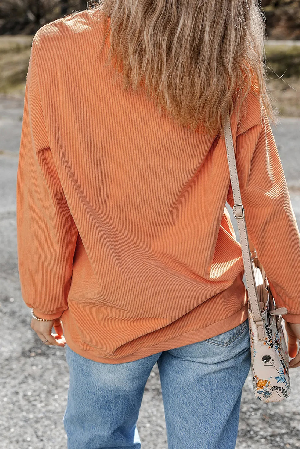 The Bouncing Doodle THANKFUL Round Neck Long Sleeve Sweatshirt