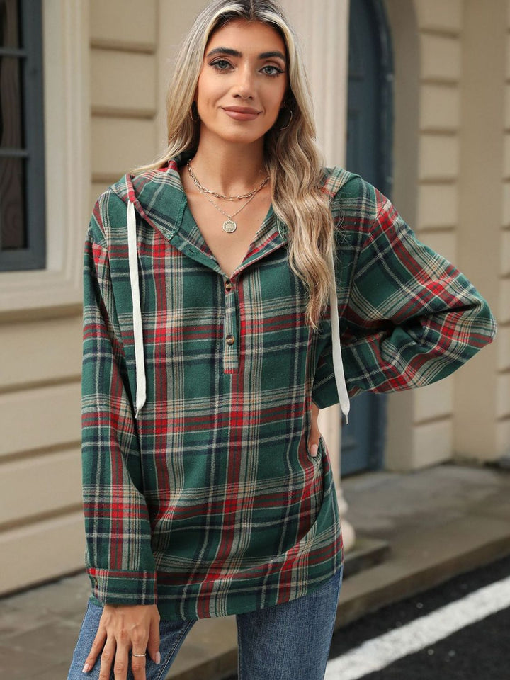 The Bouncing Doodle Plaid Hoodie
