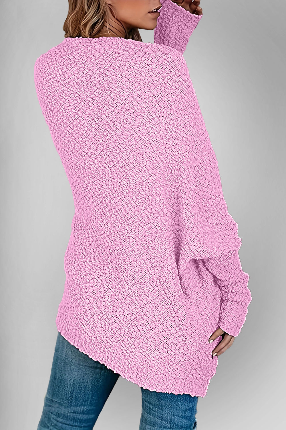 The Bouncing Doodle Open Front Long Sleeve Cardigan with Pockets