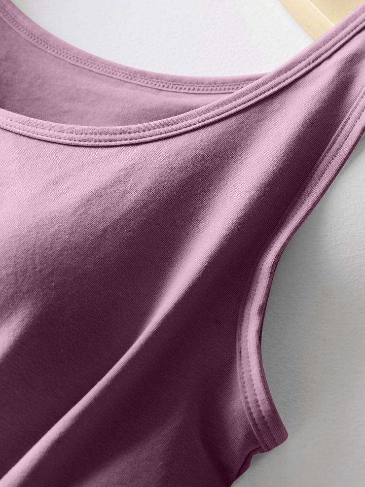 The Bouncing Doodle Round Neck Tank with Bra