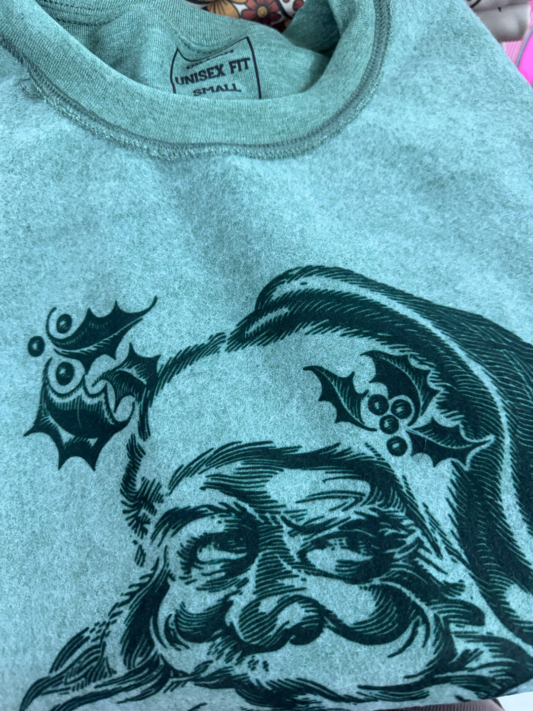 Vintage Santa Inside Out Graphic Sweatshirt