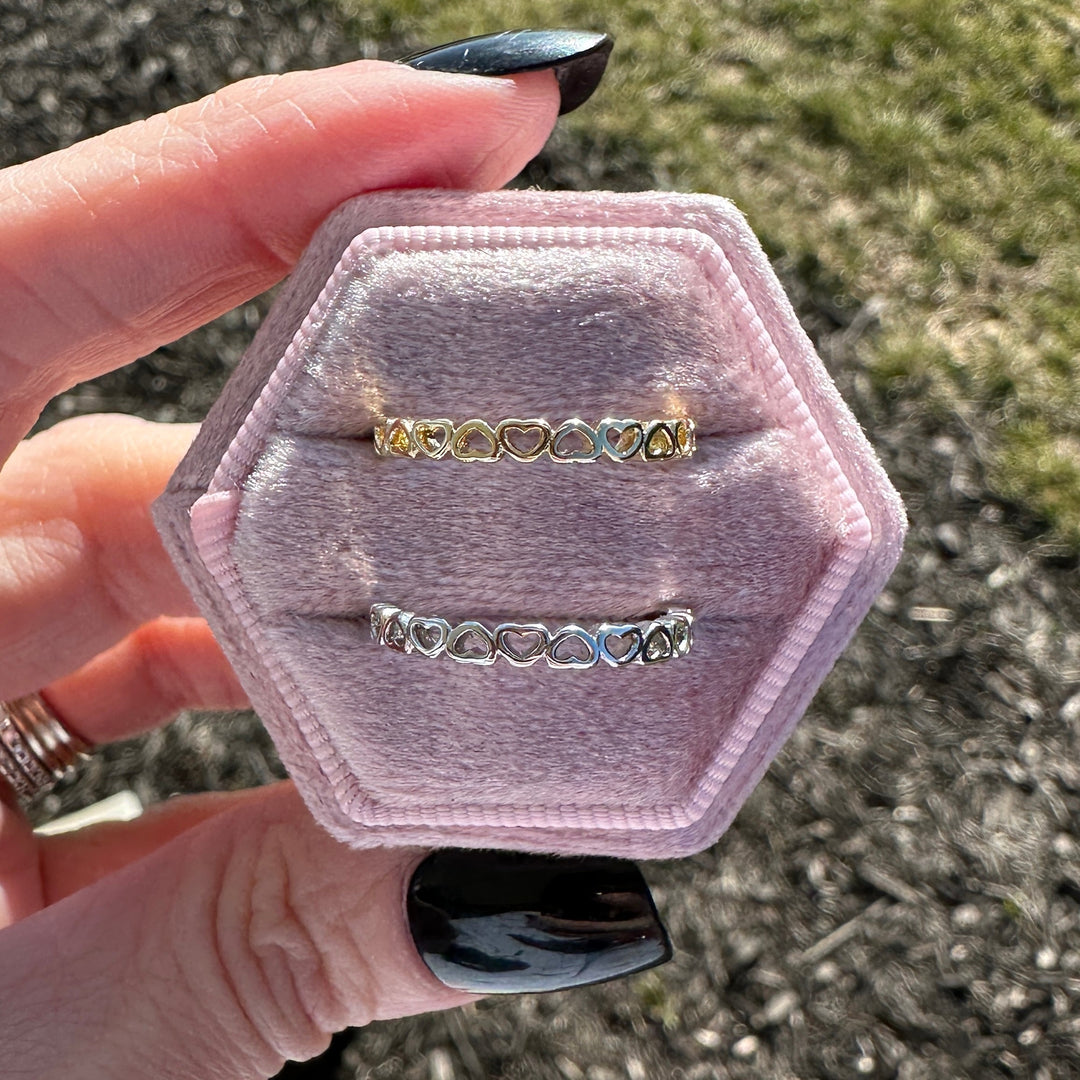 Heart Stacker Ring- Gold
