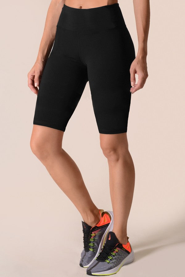 Buttery-Soft Activewear Biker Shorts 10in Inseam