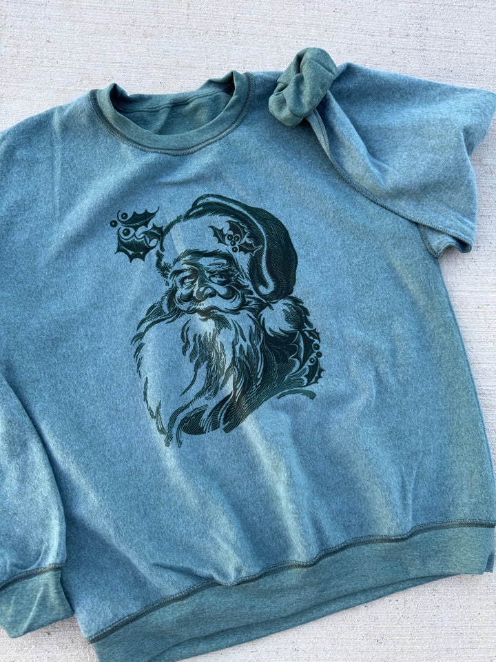 Vintage Santa Inside Out Graphic Sweatshirt