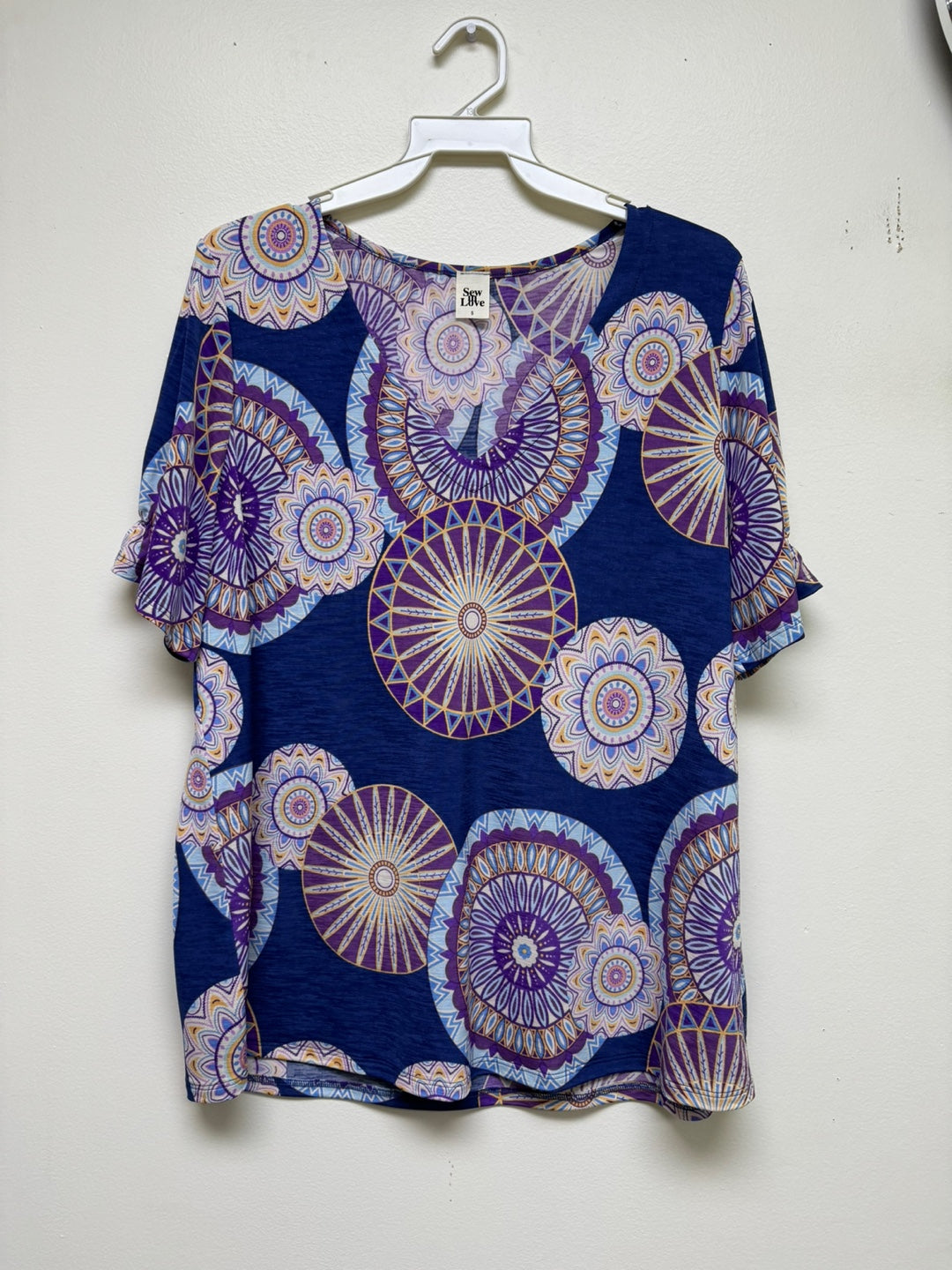 Sew in Love - Kaleidoscope V Neck Top