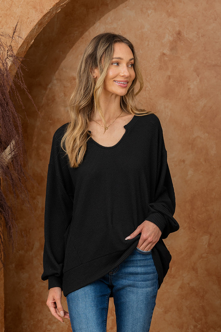 Sew in Love - Squiggly Ribbed Top