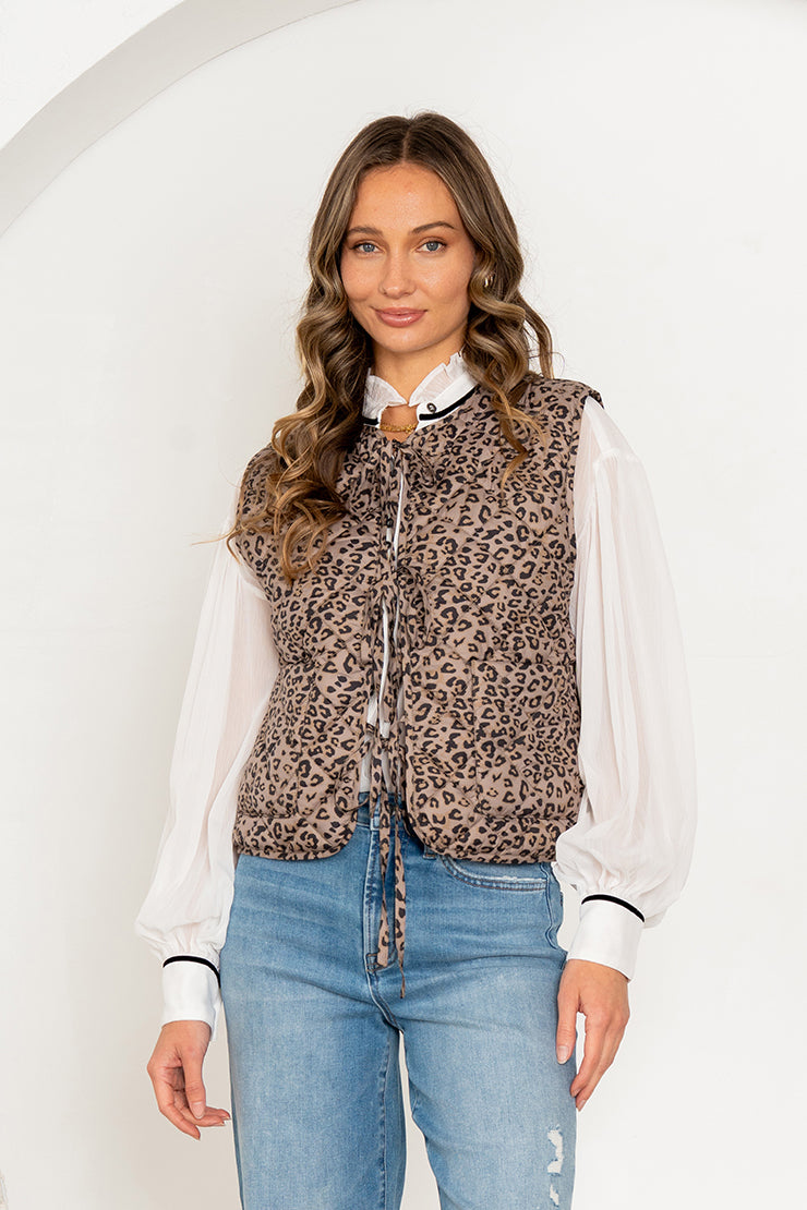 Sew in Love Box July - Quilted Cheetah Vest