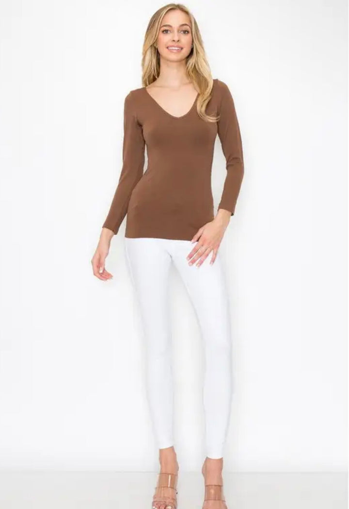 Yelete - Seamless Reversible Long Sleeve Top