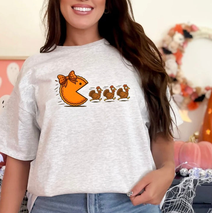 Pumpkin Pie Turkey Chase Graphic tee