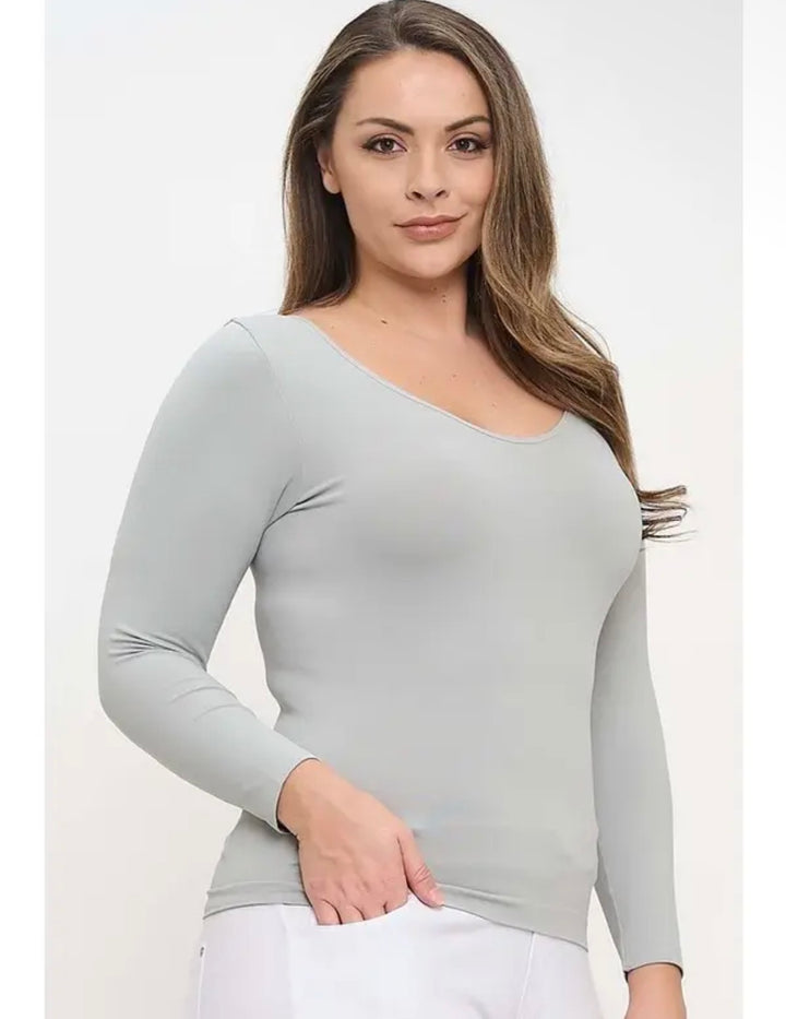 Yelete - Seamless Reversible Long Sleeve Top