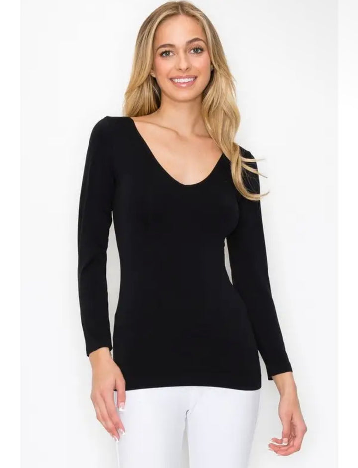 Yelete - Seamless Reversible Long Sleeve Top