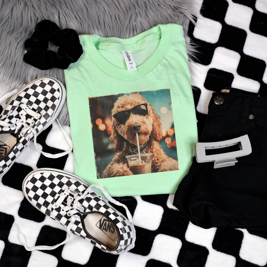 Too Cool Doodle Dog Graphic Tee