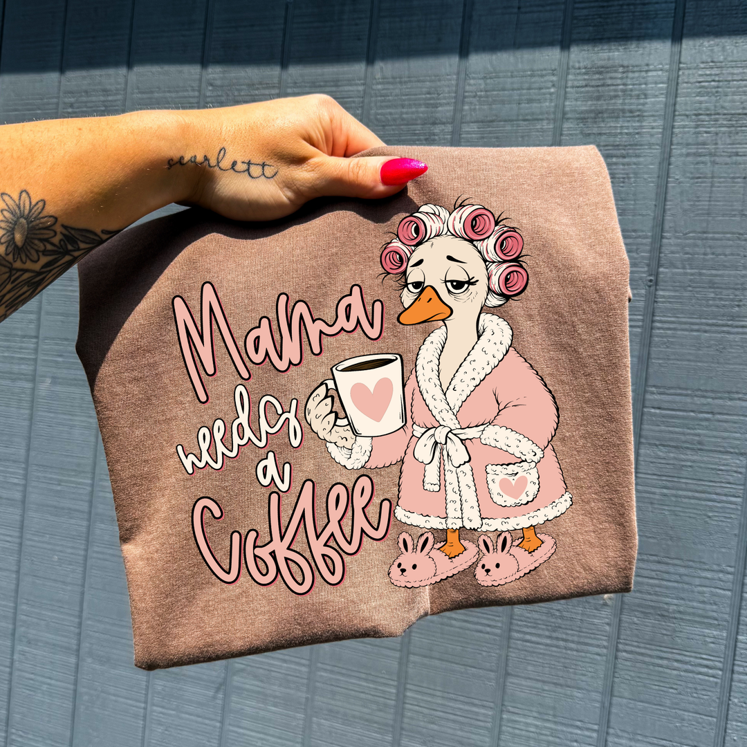 Mama Goose needs a Coffee graphic tee